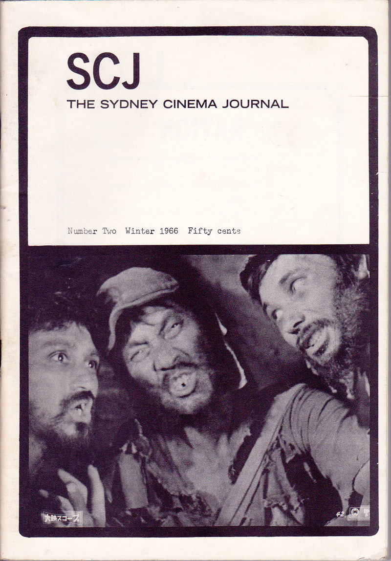 The Sydney Cinema Journal by Quinnell, Ken and Michael Thornhill edit