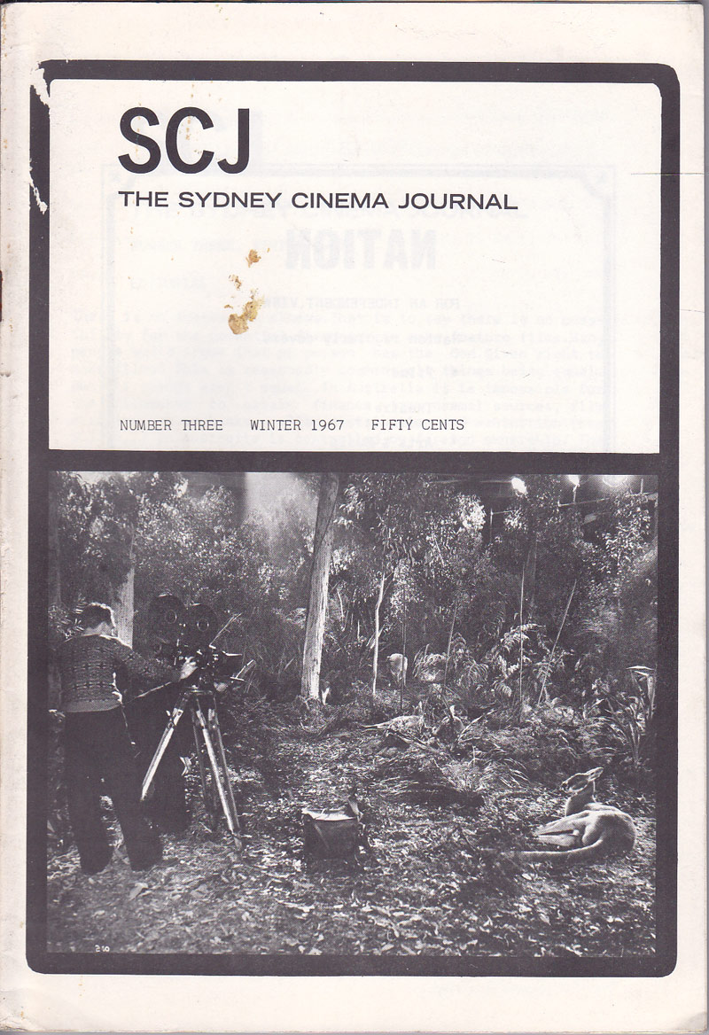 The Sydney Cinema Journal by Quinnell, Ken and Michael Thornhill edit