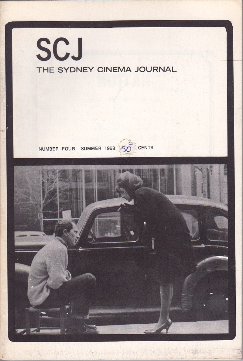 The Sydney Cinema Journal by Quinnell, Ken and Michael Thornhill edit