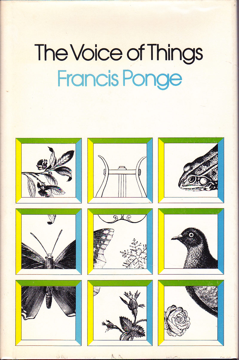 The Voice of Things by Ponge, Francis