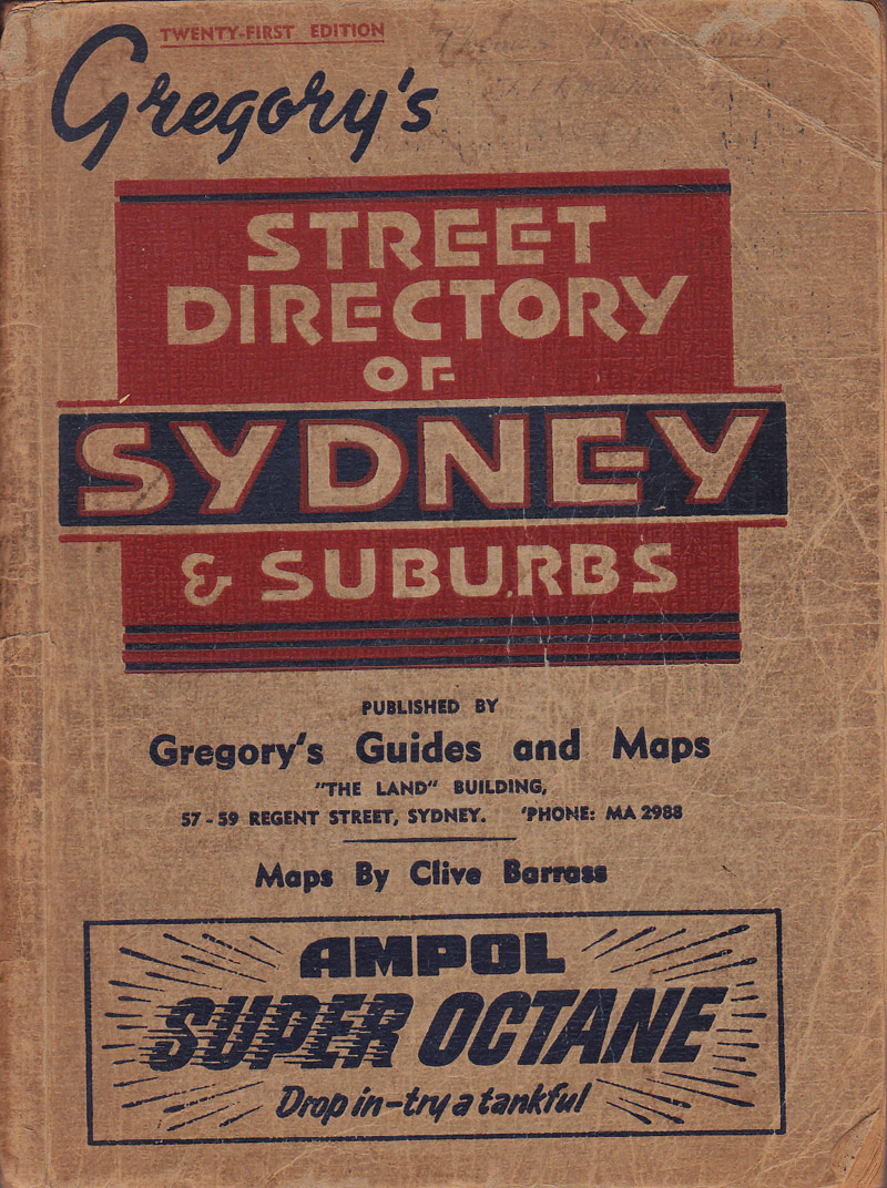 Gregory's Street Directories of Sydney and Suburbs by 