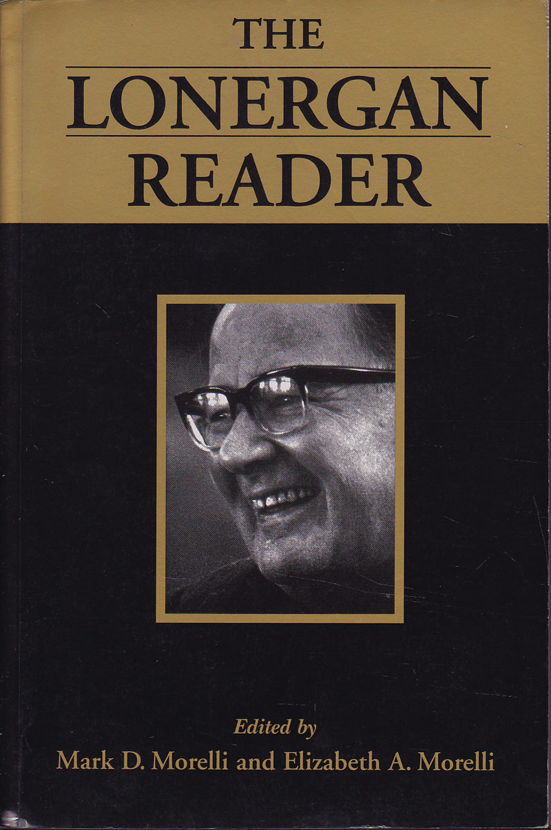 The Lonergan Reader by Lonergan, Kenneth