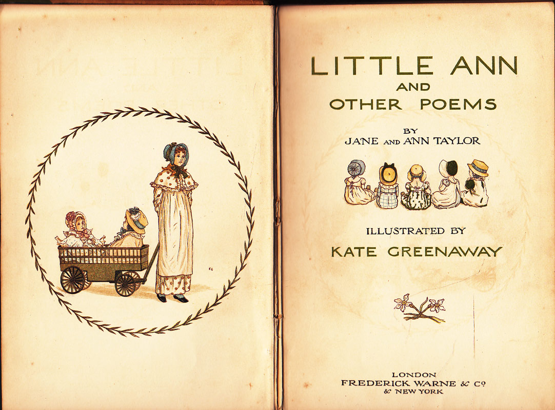 Little Ann and Other Poems by Taylor, Jane and Ann