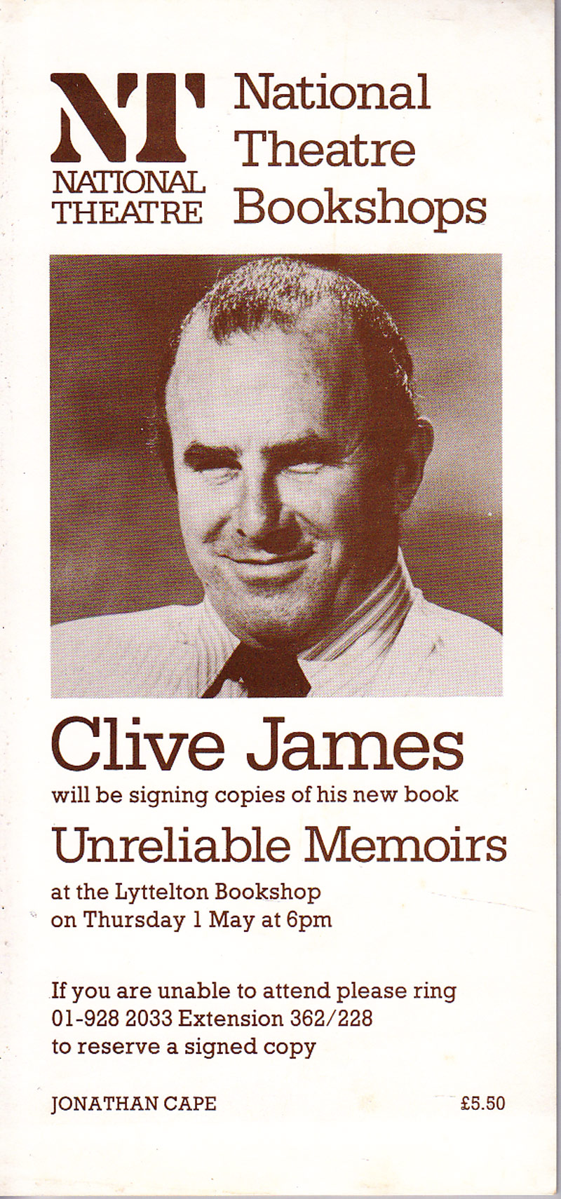 Unreliable Memoirs by James, Clive