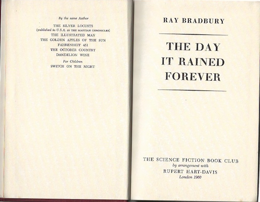 The Day It Rained Forever by Bradbury, Ray