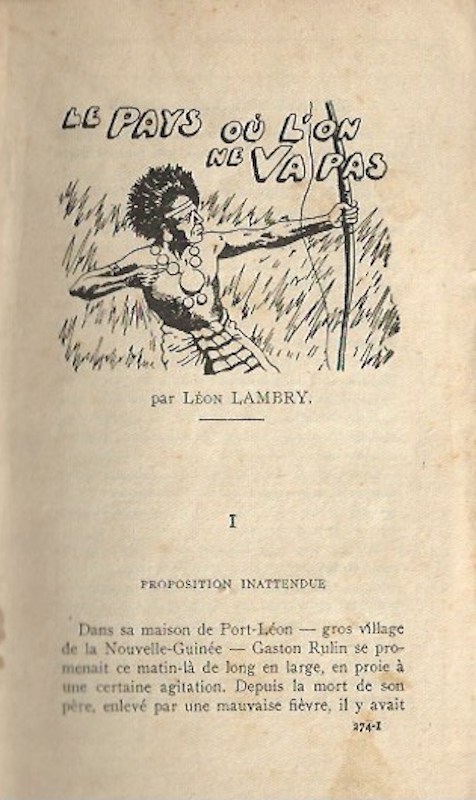 Le Pays ou l'on ne Vas Pas by Lambry, Leon