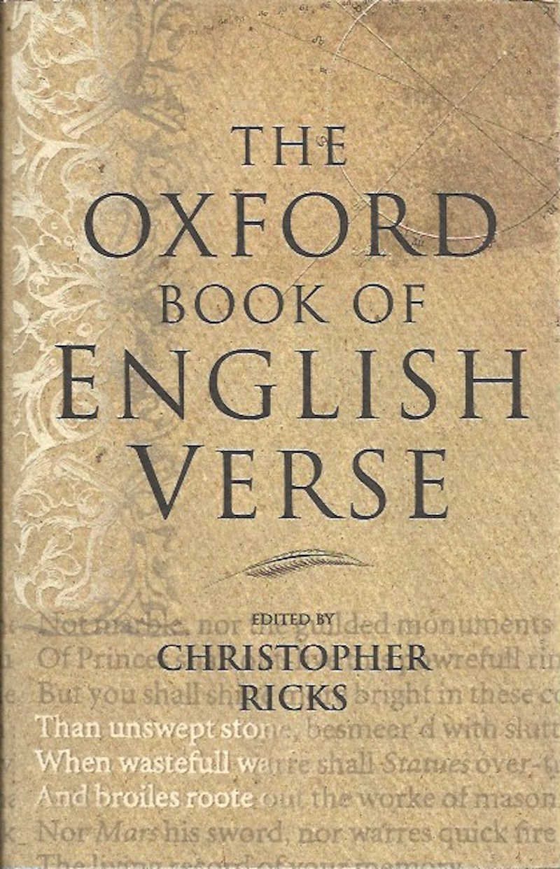 The Oxford Book of English Verse by Ricks, Christopher edits