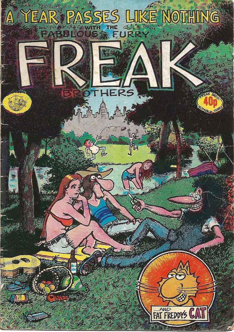 A Year Passes Like Nothing with the Fabulous Furry Freak Brothers by Shelton, Gilbert