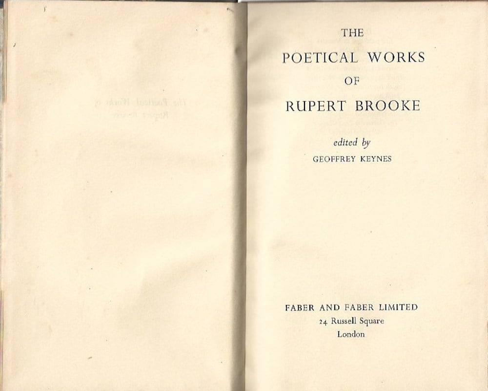 The Poetical Works of Rupert Brooke by Brooke, Rupert