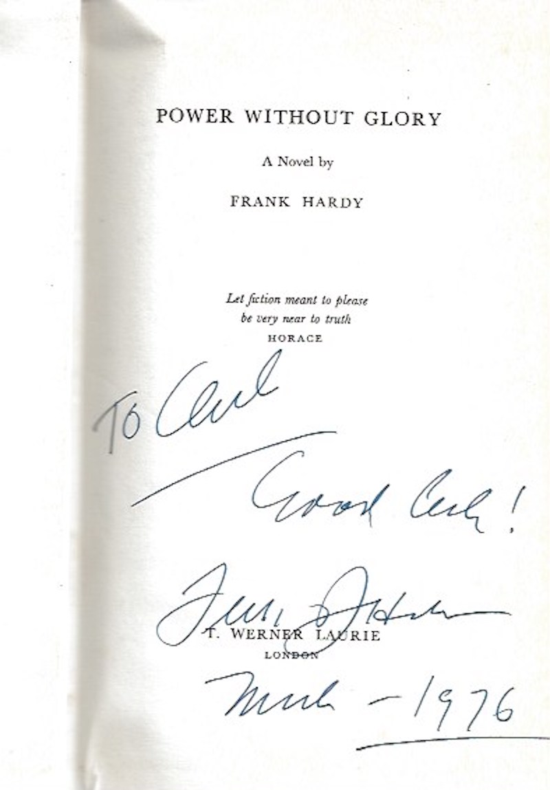 Power Without Glory by Hardy, Frank