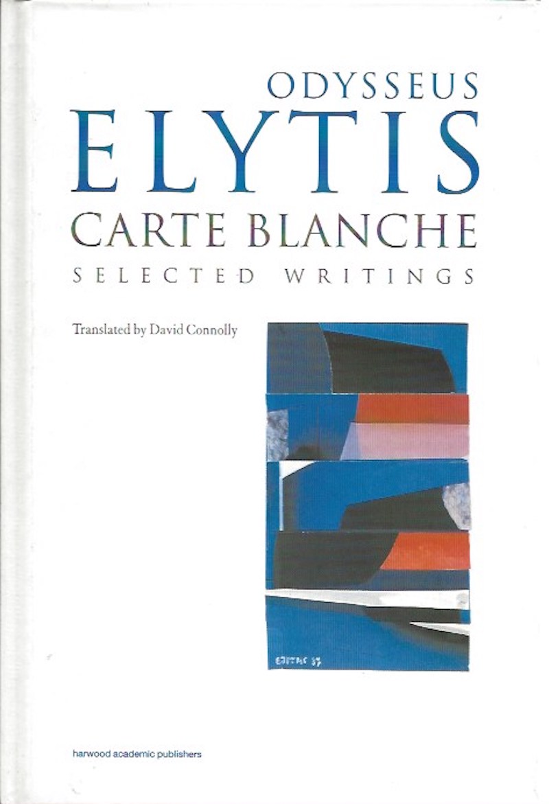 Carte Blanche - Selected Writings by Elytis, Odysseus