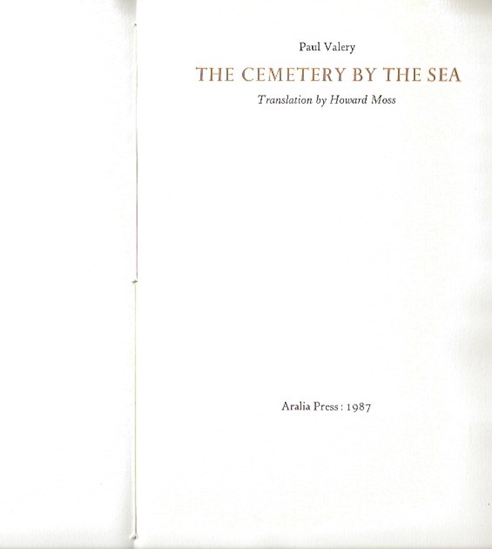 The Cemetery by the Sea by Valery, Paul