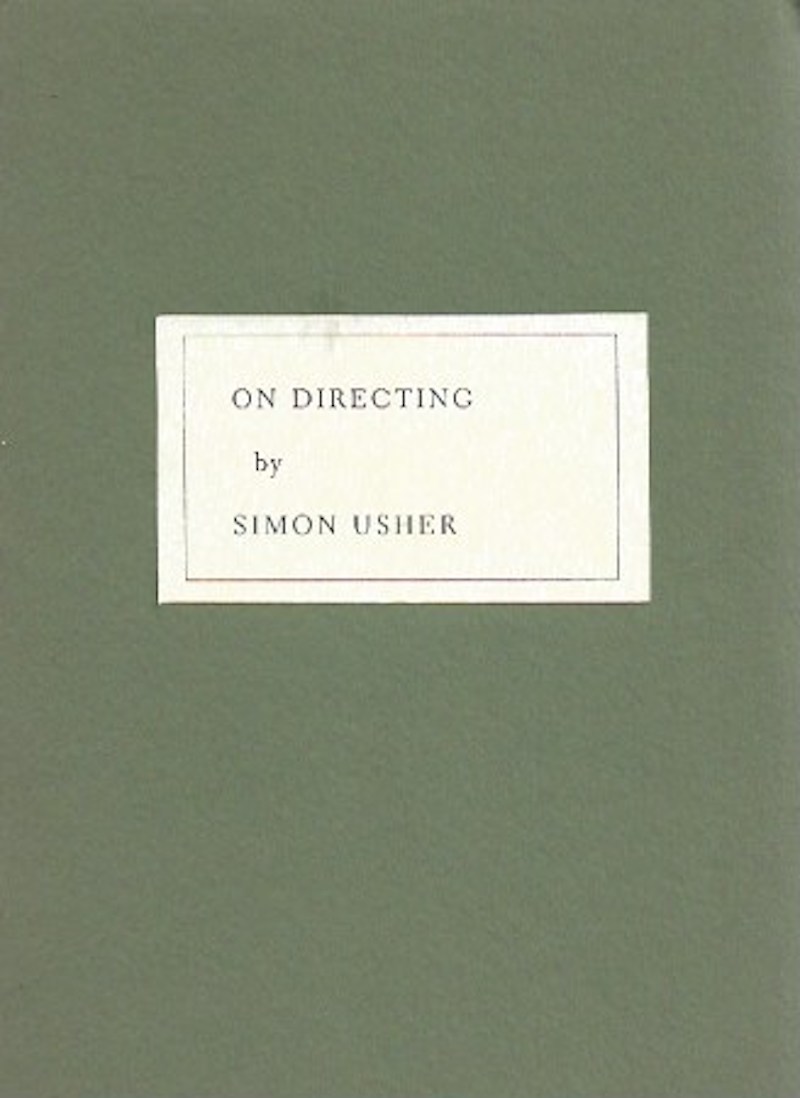 On Directing by Usher, Simon