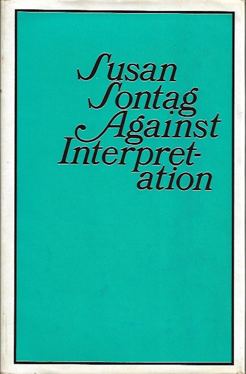 Against Interpretation by Sontag, Susan