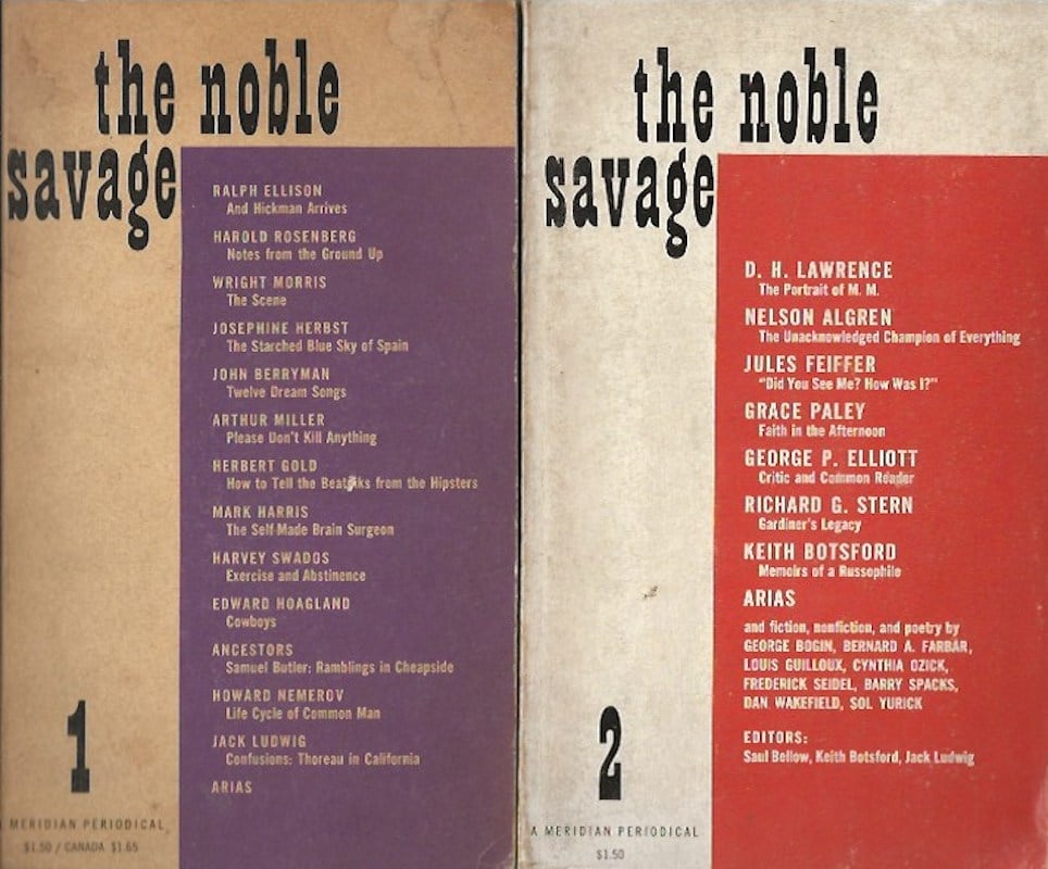 The Noble Savage #1 and #2 by Bellow, Saul, Keith Botsford, Jack Ludwig edit