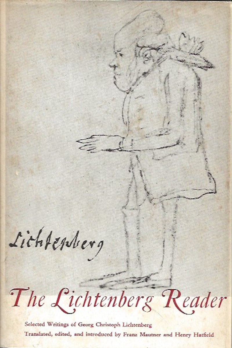 The Lichtenberg Reader &#8211; Selected Writings by Lichtenberg, Georg Christoph