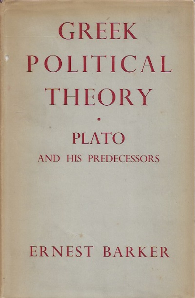 Greek Political Theory by Barker, Ernest