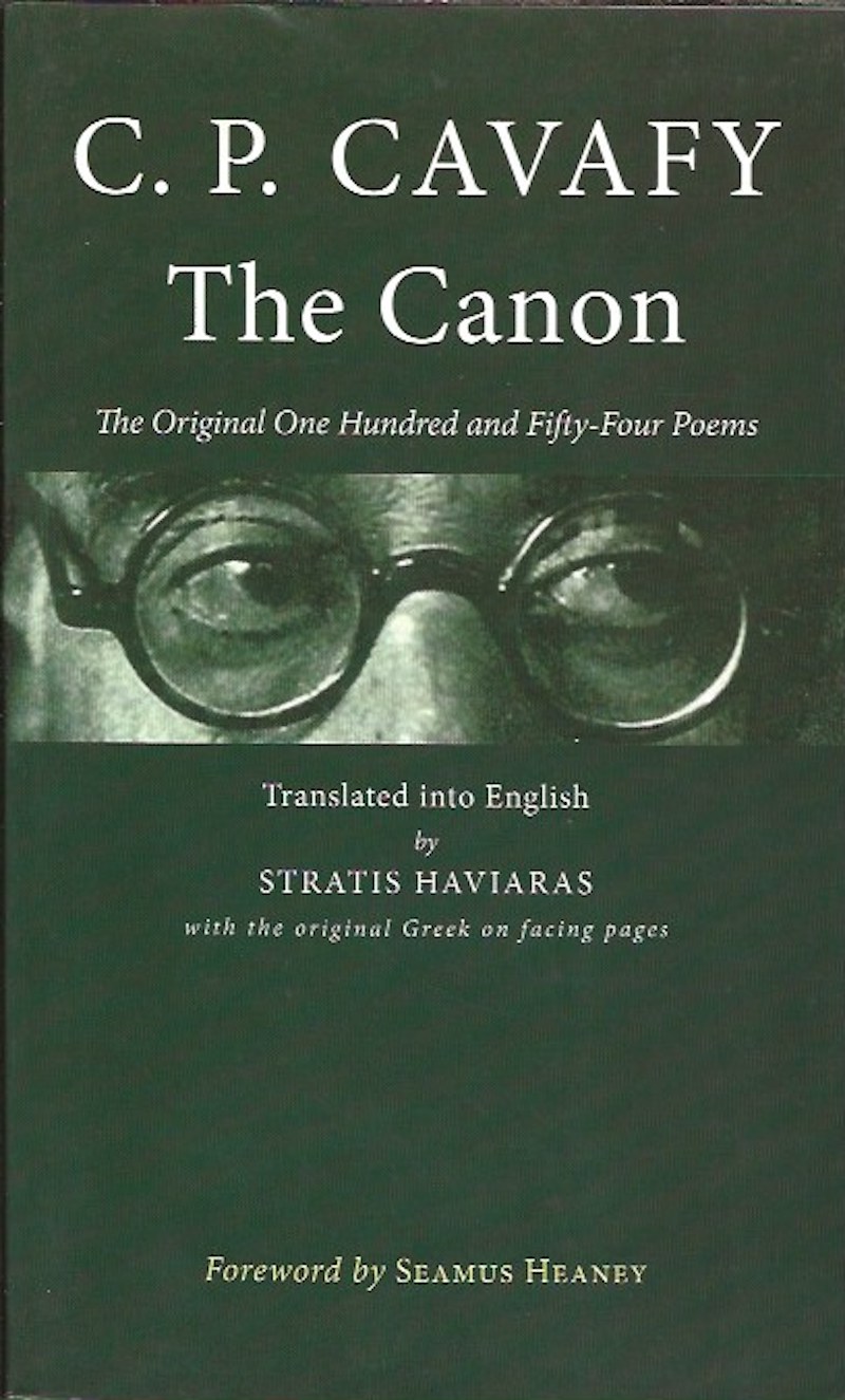 The Canon by Cavafy, C.P.