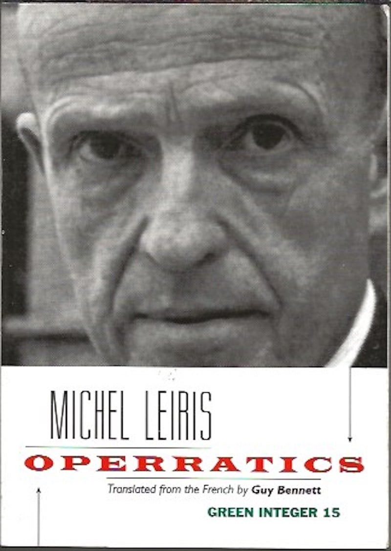 Operatics by Leiris, Michel