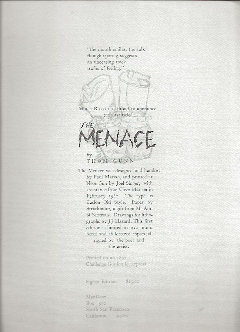 The Menace by Gunn, Thom