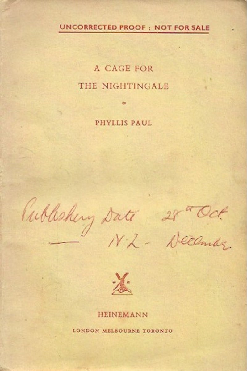 A Cage for the Nightingale by Paul, Phyllis