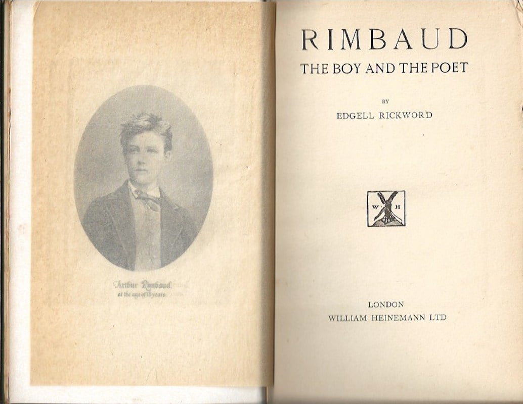 Rimbaud - the Boy and the Poet by Rickwood, Edgell