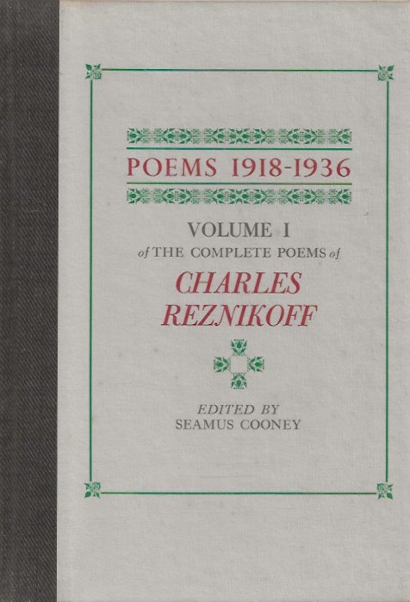 Poems 1918-1975 by Reznikoff, Charles