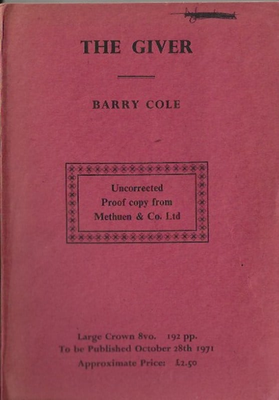 The Giver by Cole, Barry