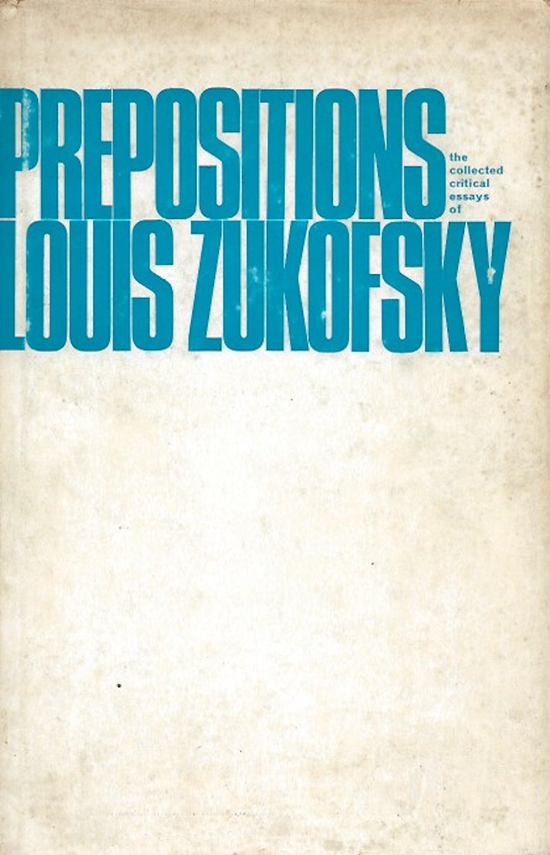 Prepositions by Zukofsky, Louis