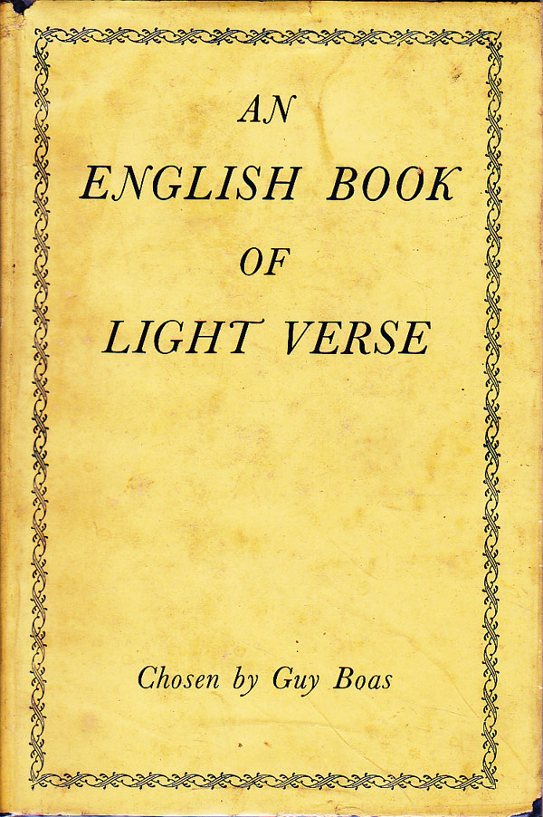 An English Book Of Light Verse by Boas Guy