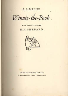 Winnie The Pooh by Milne A A